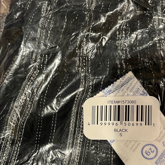 NWT Briggs Ladies Linen Blend Short BLACK stripes - size S - Picture 15 of 15